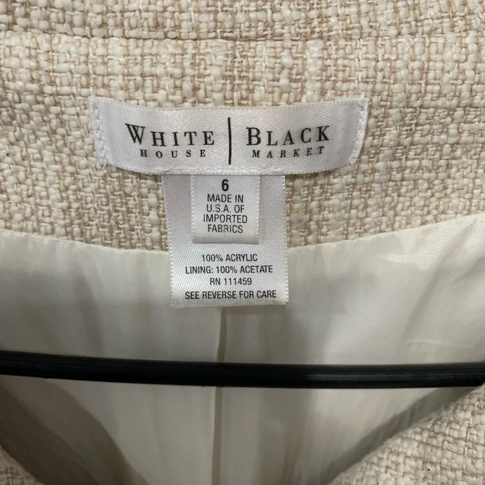 WHBM Tweed Blazer sz 6 - Picture 4 of 6